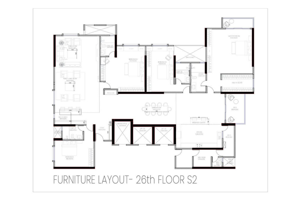 RJ Lake Gardenia 4 BHK Floor Plans1